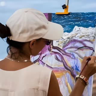 Paint outdoors in Deià by the sea 4