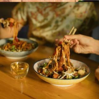 Fideos tailandeses borrachos & Sopa Tom Yum - NYC 2