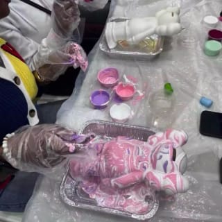 Fluid Bear Art Experience – Create a Drip Paint Teddy in Toronto 4