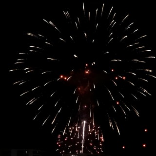 Destin Harbor Firework Show by Boat 7