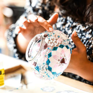 Mosaic Mini Table Lamp Workshop - Mt Gravatt 1