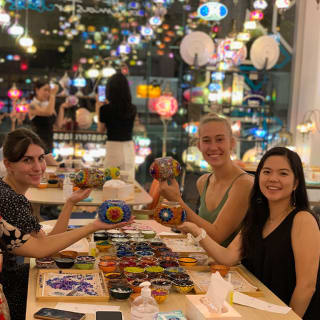 Mosaic Mini Table Lamp Workshop - Mt Gravatt 3