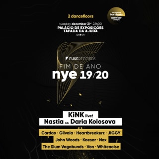 Fuse NYE na Tapada da Ajuda com KiNK, Nastia e bar aberto 2