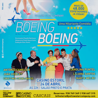 A comédia BOEING BOEING em exibição no Teatro Armando Cortez 4