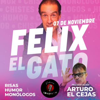Jueves de Monólogos con Félix El Gato + cena en Teatro Las Vegas 1