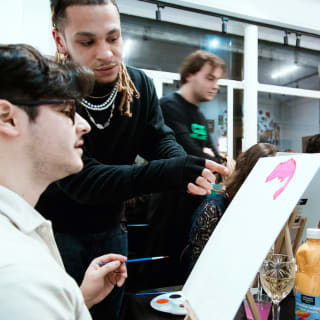 Drink & Paint : Painting aperitif at Galerie Wawi 2