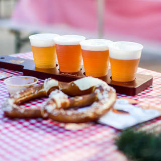 Beer Flight at the German Christmas Village - Baltimore 2