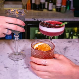 Two Drinks at The Gobpsy Speakeasy 1
