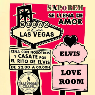 Cena de San Valentín y boda con Elvis en Saporem 4