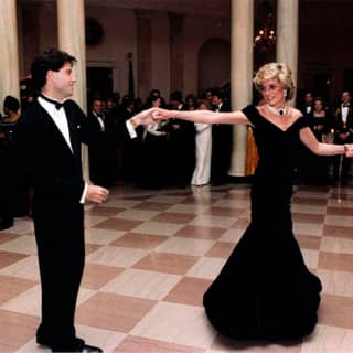 Secrets of Princess Diana with a cocktail