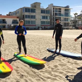 Shared 2 Hour Small Group Surf Lesson in Santa Monica