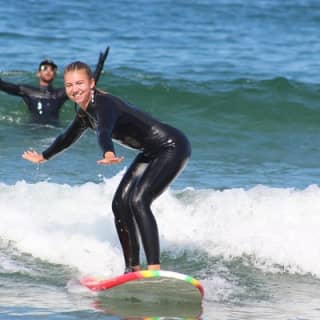 Shared 2 Hour Small Group Surf Lesson in Santa Monica