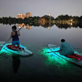 Glow in the Dark Clear Kayak or Clear Paddleboard in Paradise