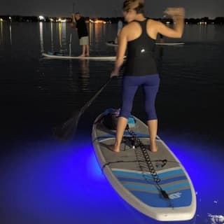 Glow in the Dark Clear Kayak or Clear Paddleboard in Paradise