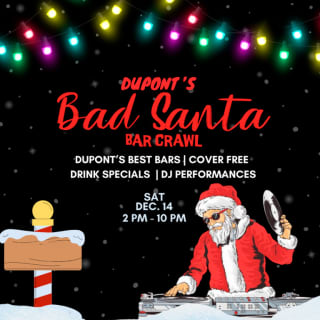 DC Official Santa Bar Fest Dupont Circle