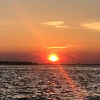 Sunset Dolphin Watching Cruise in Destin Harbor