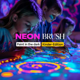 Neon Brush Kids: Ein familienfreundliches Kunsterlebnis