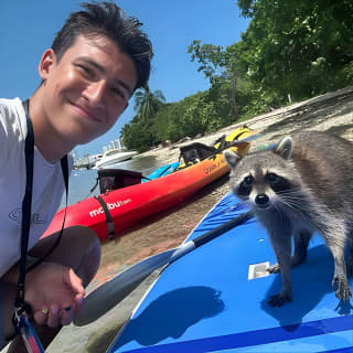 Raccoon Island exploration on SUP.Kayak