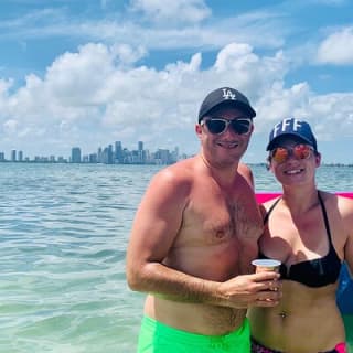 Fun Boat Rental with Captain in Miami Beach - up to 6 people