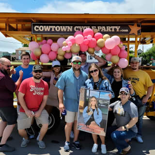 2-Hour BYOB Cowtown Cycle Party for 6-15 Happy Adults in FW
