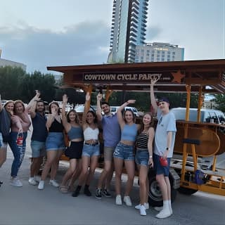 2-Hour BYOB Cowtown Cycle Party for 6-15 Happy Adults in FW