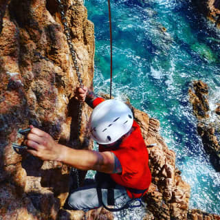 Vía Ferrata en Cala del Molí con reportaje fotográfico