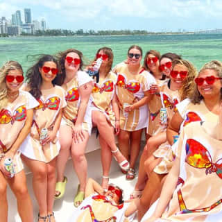 Miami Sandbar Island Yacht Charter40 Boat Rental Tours Private 