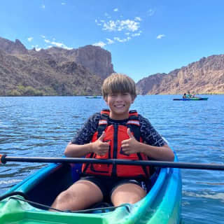 Small Group Colorado River Emerald Cave Guided Kayak Tour