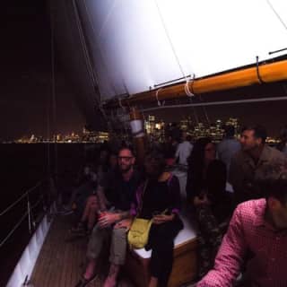 New York City Skyline Lights Sail