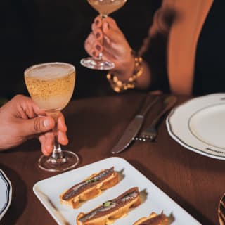 Menú italiano con maridaje de cocktails