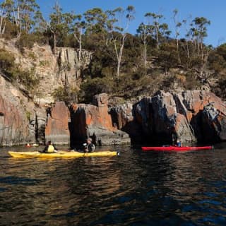 Hobart's Cliffs, Caves and Beaches Kayak Tour