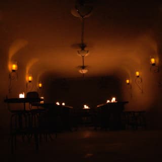 Candlelit tasting in the wine cave