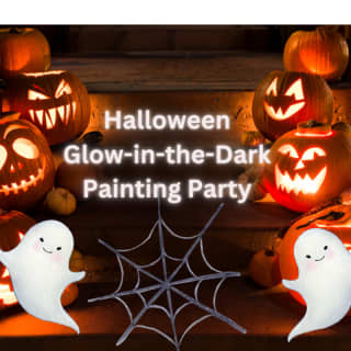 Halloween Glow-in-the-Dark Painting Party – Step by Step!