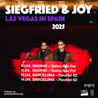 ﻿Siegfried & Joy at Sala Paral-lel 62, Barcelona 2025