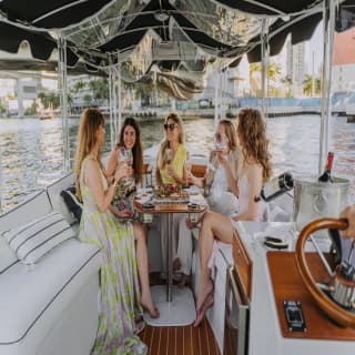 Private Luxury E-Boat Cruise with Wine and Charcuterie Board in Miami