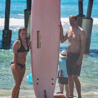 One Hour Surf Lesson with Experienced Instructor