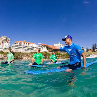 Surfing Lessons on Sydney's Bondi Beach