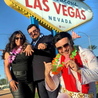 Get Married by Elvis at Las Vegas Sign with Photos lncluded