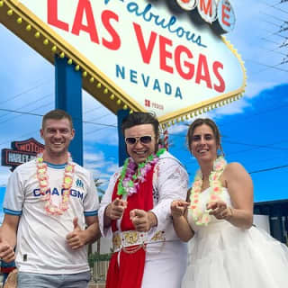 Get Married by Elvis at Las Vegas Sign with Photos lncluded