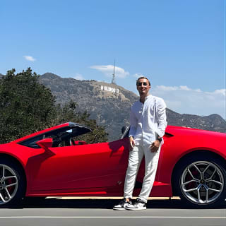 30 Minute Lamborghini Huracan Spyder Driving Tour in Hollywood
