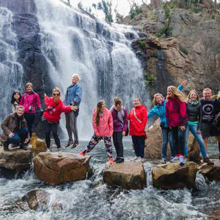 Grampians National Park and Kangaroos visiting MacKenzie Falls from Melbourne