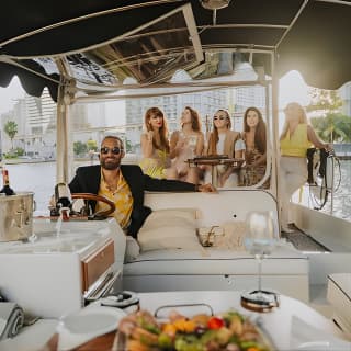 Luxury Shared Miami River E-Boat Cruise & Wine and Charcuterie