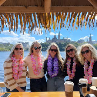 Lilo Floating Tiki Bar on the Ottawa River