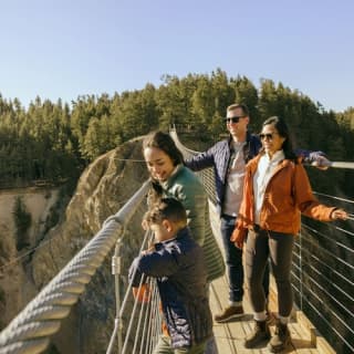 Golden Skybridge; breathtaking views of the Rocky and Purcell mountains!