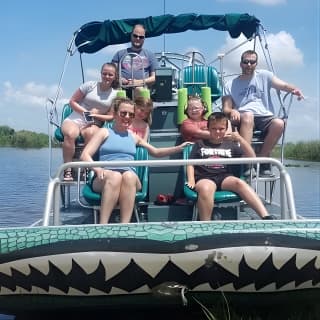Air Boat Tour of Palm Beach in The Swamp Monster