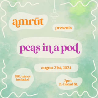 amrūt: Plant-based supper club August edition