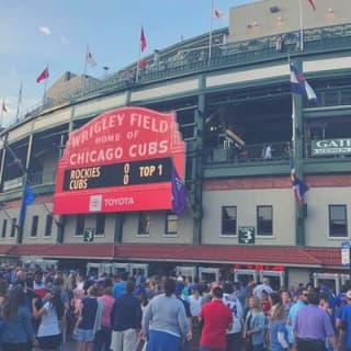 Chicago Cubs Baseball Game Ticket at Wrigley Field