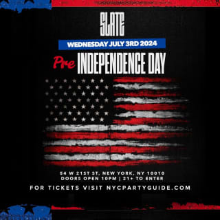 July 3rd at SLATE Pre-Independence Day Party!