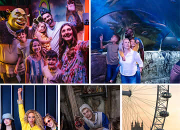 Madame Tussauds, London Eye, SEA LIFE, Shrek's Adventure! & London Dungeon 2