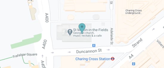 St Martin-in-the-Fields, Trafalgar Square,, WC2N 4JH